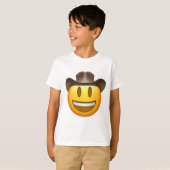 Cowboy emoji Gesicht T-Shirt (Vorne ganz)