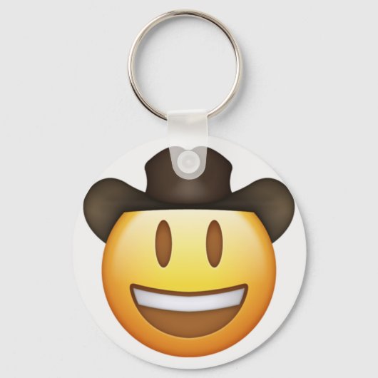 Cowboy Emoji Schlüsselanhänger (Vorderseite)