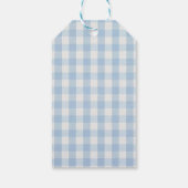 Cowboy erste Rodeo Gingham Geburtstag Geschenkanhänger (Rückseite)