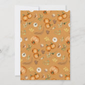 Cowboy Fall Pumpkin eine kleine Cowboy Baby-Dusche Einladung (Rückseite)