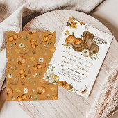 Cowboy Fall Pumpkin eine kleine Cowboy Baby-Dusche Einladung