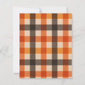 Cowboy-Fall-Western-Gans-Baby-Shower-Einladung (Rückseite)