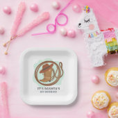 Cowboy First Birthday Party Pappteller (Party)