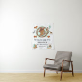 Cowboy First Birthday Party Willkommen Wandteppich (Beispiel)