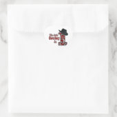 Cowboy First Geburtstag Herz-Aufkleber (Tasche)