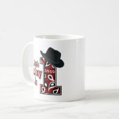 Cowboy First Geburtstag Kaffeetasse (Vorderseite Links)