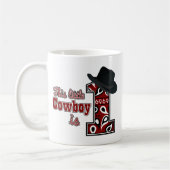 Cowboy First Geburtstag Kaffeetasse (Links)