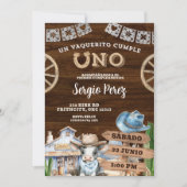 Cowboy First Rodeo Einladung (Vorderseite)