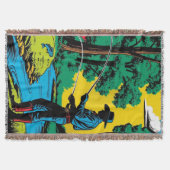 Cowboy-Fischer am Flussufer  Decke (Vorderseite)