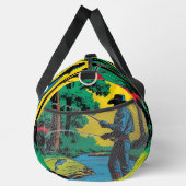 Cowboy-Fischer am Flussufer Duffle Bag (Rechts)