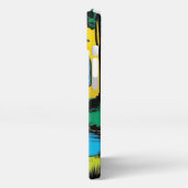 Cowboy Fisherman on Riverbank iPhone Hülle (Linke Seite)