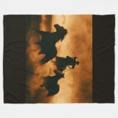 Cowboy-Fleece Fleecedecke (Vorderseite (Horizontal))