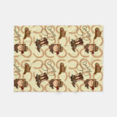 Cowboy Fleecedecke (Vorderseite (Horizontal))