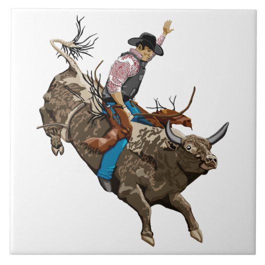 Cowboy Fliese (Vorderseite)