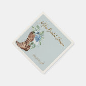 COWBOY FLORAL BRAUTPARTY SERVIETTE (Ecke)