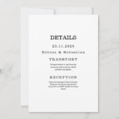 Cowboy Floral Western Hochzeit Rustikale Hochzeit Einladung (Rückseite)