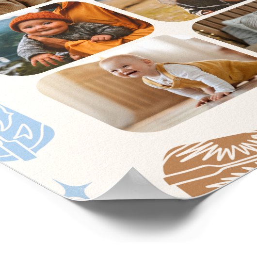 Cowboy-Foto-Poster Poster (Ecke)