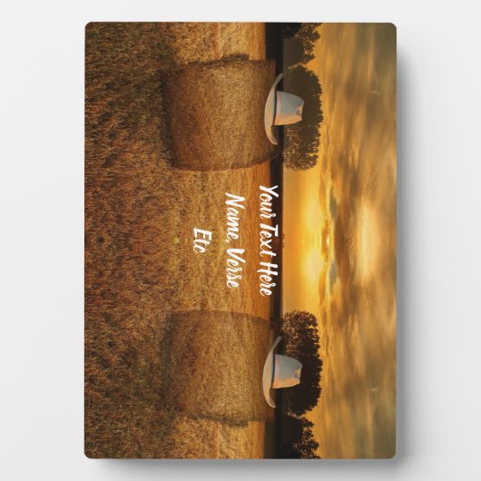 Cowboy Fotoplatte (Vorderseite)