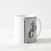 Cowboy Frederic Remington auf wildem Pferd Kaffeetasse (VorderseiteRechts)