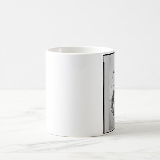 Cowboy Frederic Remington auf wildem Pferd Kaffeetasse (Mittel)