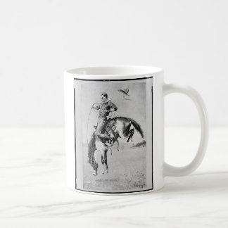 Cowboy Frederic Remington auf wildem Pferd Kaffeetasse