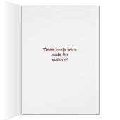 Cowboy Fringed Boots Grußkarte (Innen (Rechts))