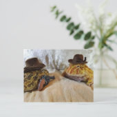 Cowboy Frogs Postkarte (Stehend Vorderseite)