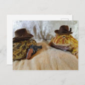 Cowboy Frogs Postkarte (Vorne/Hinten)