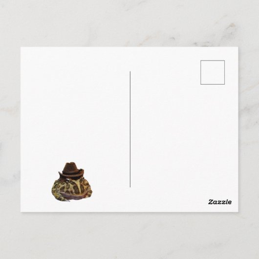 Cowboy Frogs Postkarte (Rückseite)