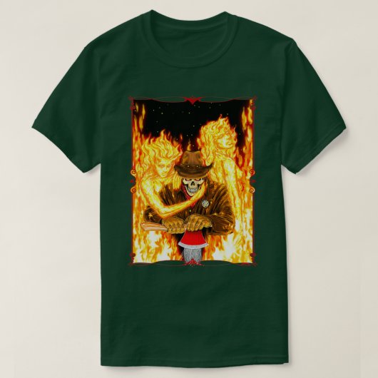 Cowboy From Hell with Axe Classic TShirt (Design vorne)