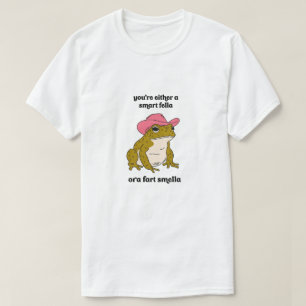 Cowboy Frosch Meme Smart Fella oder Fart Smella T-Shirt