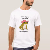 Cowboy Frosch Meme Smart Fella oder Fart Smella T-Shirt (Vorderseite)