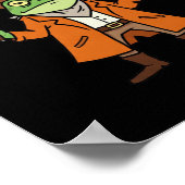 Cowboy-Froschsticker Poster (Ecke)