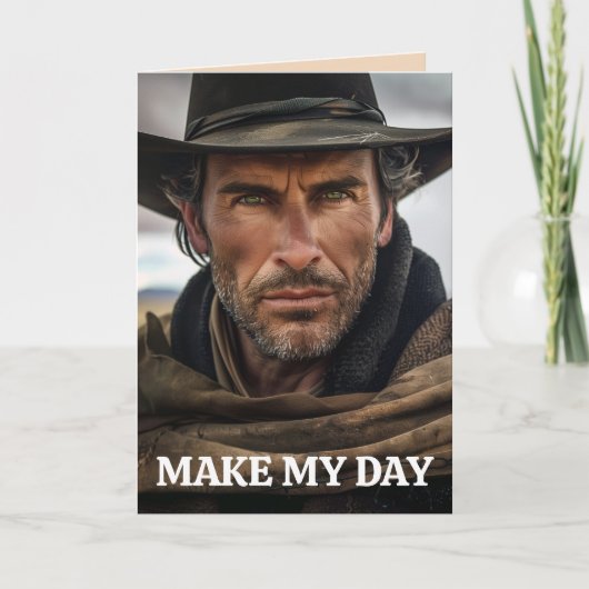 COWBOY FUNNY BIRTHDAY GREETING CARD KARTE (Vorderseite)
