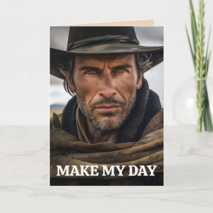 COWBOY FUNNY BIRTHDAY GREETING CARD KARTE