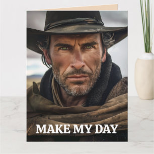 COWBOY FUNNY BIRTHDAY GREETING CARD KARTE