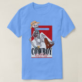Cowboy Funny Cowboy Skeleton Western Südliche Lieb T-Shirt (Design vorne)