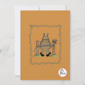 Cowboy Gear Einladung (Rückseite)