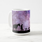 Cowboy Gebet Kaffeemaschine Tasse (Vorderseite Links)
