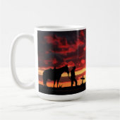 Cowboy Gebet Kaffeemaschine Tasse (Links)