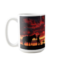 Cowboy Gebet Kaffeemaschine Tasse