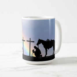 Cowboy Gebet Kaffeemaschine Tasse