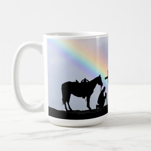 Cowboy Gebet Kaffeemaschine Tasse (Links)