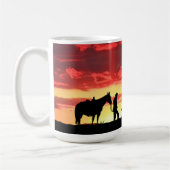 Cowboy Gebet Kaffeemaschine Tasse (Links)