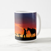 Cowboy Gebet Kaffeemaschine Tasse (VorderseiteRechts)