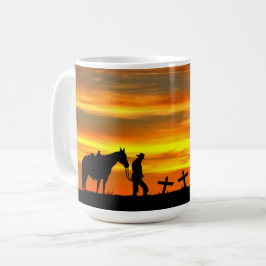Cowboy Gebet Kaffeemaschine Tasse