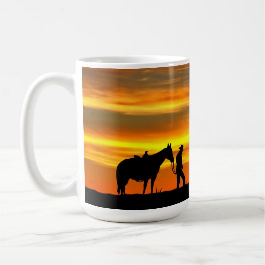Cowboy Gebet Kaffeemaschine Tasse (Links)
