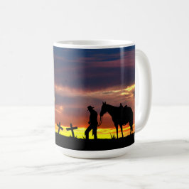 Cowboy Gebet Kaffeemaschine Tasse