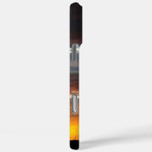 Cowboy Gebet Silhouette iPhone Case (Rückseite / Rechts)