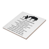 Cowboy-Gebote Fliese (Seite)